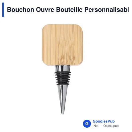 Bouchon Ouvre Bouteille Personnalisable avec Logo - Pomni