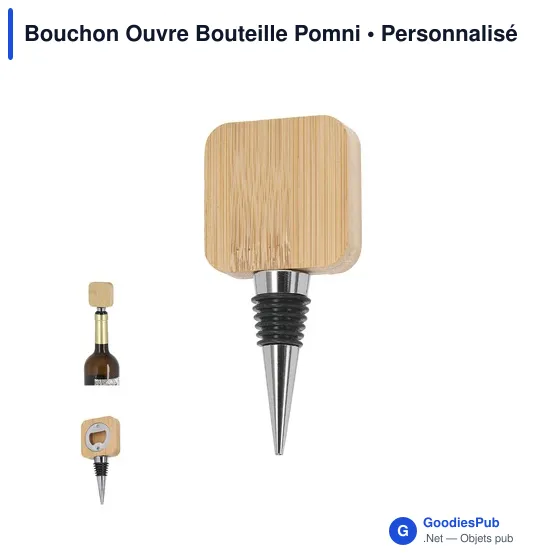 Bouchon Ouvre Bouteille Personnalisable avec Logo - Pomni - Image 2
