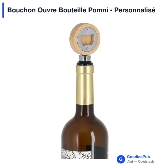 Bouchon Ouvre Bouteille Personnalisable avec Logo - Pomni - Image 12