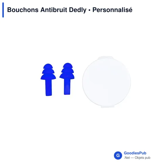 Bouchons d'oreilles personnalisables Dedly pour logo - Sécurité - Image 1