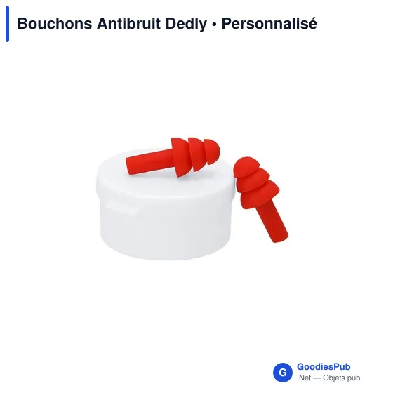 Bouchons d'oreilles personnalisables Dedly pour logo - Sécurité - Image 2