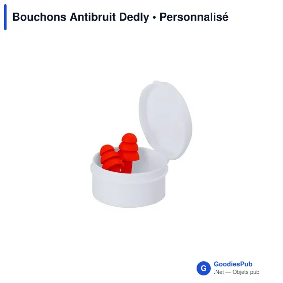 Bouchons d'oreilles personnalisables Dedly pour logo - Sécurité - Image 7