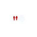 Variante rouge - Bouchons d'oreilles personnalisables Dedly pour logo - Sécurité