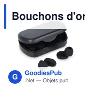 Bouchons d'oreille personnalisables en silicone avec logo - Travel-Comfort - Miniature 3