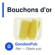 Bouchons d'oreilles personnalisables en mousse avec étui et logo - Jaune - Miniature 2