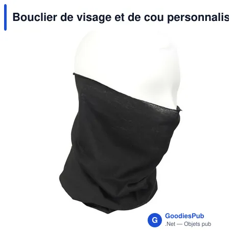 Bouclier de visage et de cou personnalisable avec logo | Oskarine