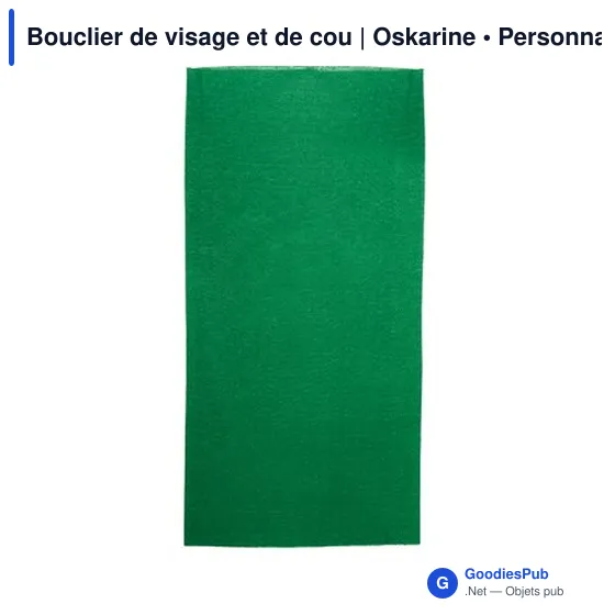 Bouclier de visage et de cou personnalisable avec logo | Oskarine - Image 11