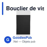 Bouclier de visage et de cou personnalisable avec logo | Oskarine - Miniature 3
