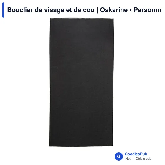 Bouclier de visage et de cou personnalisable avec logo | Oskarine - Image 3