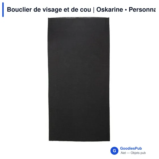 Bouclier de visage et de cou personnalisable avec logo | Oskarine - Image 4