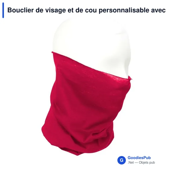 Bouclier de visage et de cou personnalisable avec logo | Oskarine - Image 5