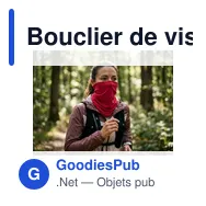 Bouclier de visage et de cou personnalisable avec logo | Oskarine - Miniature 6