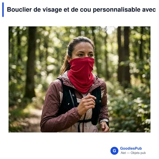 Bouclier de visage et de cou personnalisable avec logo | Oskarine - Image 6