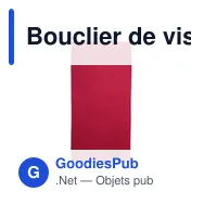 Bouclier de visage et de cou personnalisable avec logo | Oskarine - Miniature 7
