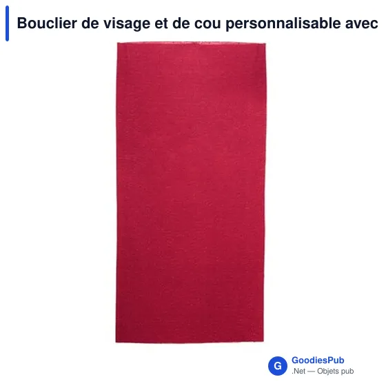 Bouclier de visage et de cou personnalisable avec logo | Oskarine - Image 7
