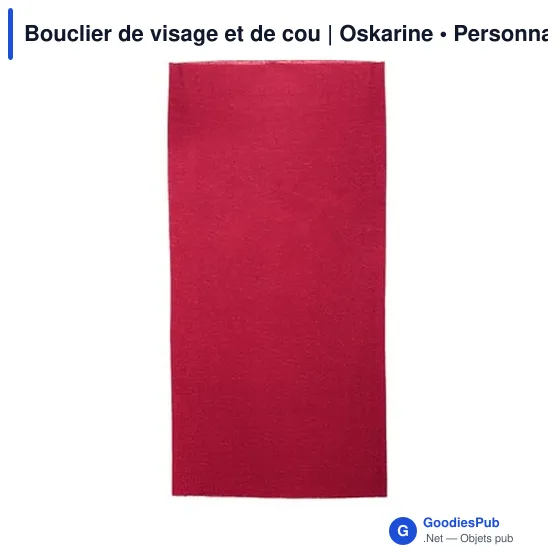 Bouclier de visage et de cou personnalisable avec logo | Oskarine - Image 8