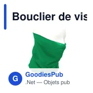Bouclier de visage et de cou personnalisable avec logo | Oskarine - Miniature 9