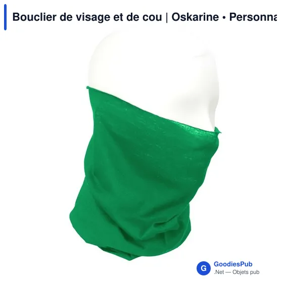 Bouclier de visage et de cou personnalisable avec logo | Oskarine - Image 9
