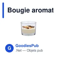Bougie aromatique personnalisable Dempsey avec logo - Miniature 1