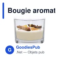 Bougie aromatique personnalisable Dempsey avec logo - Miniature 3