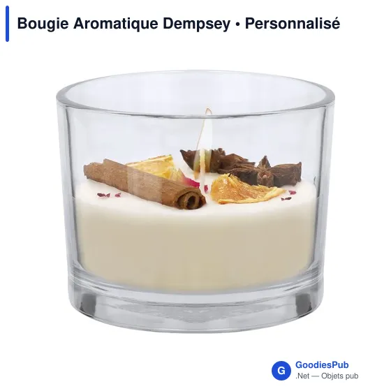 Bougie aromatique personnalisable Dempsey avec logo - Image 3