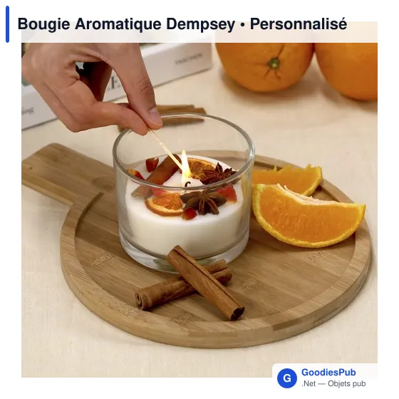 Bougie aromatique personnalisable Dempsey avec logo - Image 5