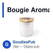 Bougie aromatique personnalisable Trivak avec logo - Déco maison - Miniature 3