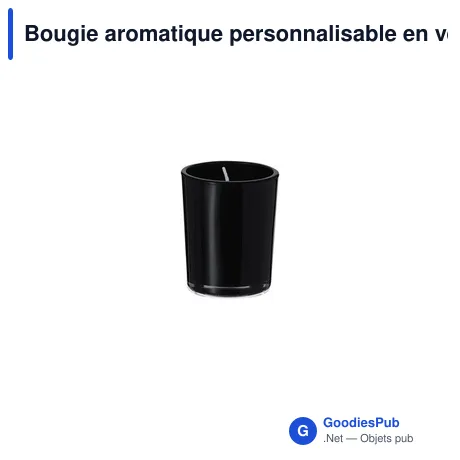 Bougie aromatique personnalisable en verre avec logo - Vilbur