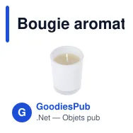 Bougie aromatique personnalisable en verre avec logo - Vilbur - Miniature 2