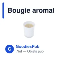 Bougie aromatique personnalisable en verre avec logo - Vilbur - Miniature 3
