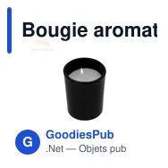Bougie aromatique personnalisable en verre avec logo - Vilbur - Miniature 4