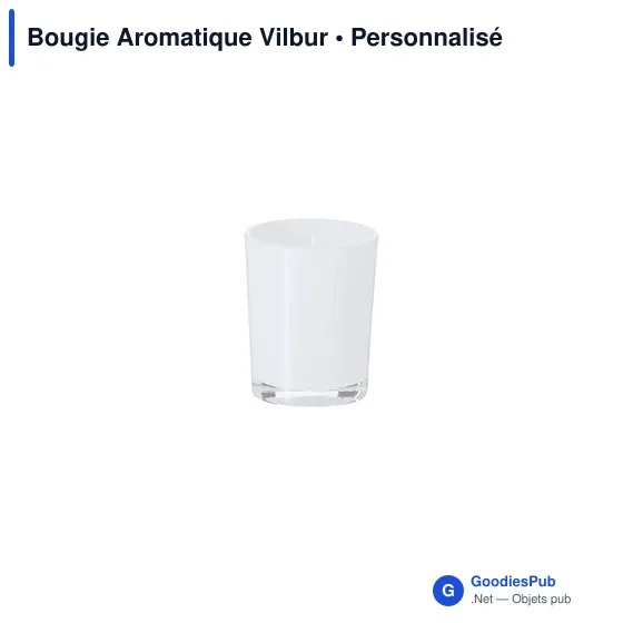Bougie aromatique personnalisable en verre avec logo - Vilbur - Image 5