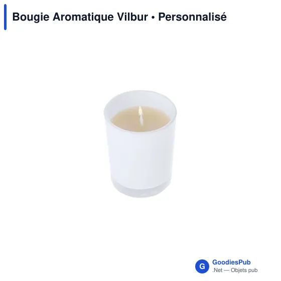 Bougie aromatique personnalisable en verre avec logo - Vilbur - Image 7