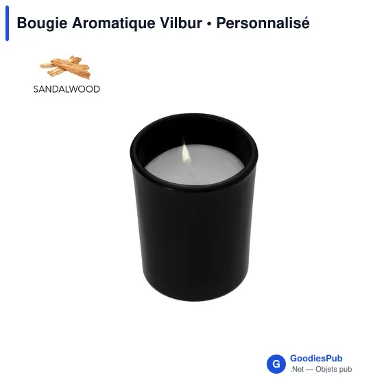 Bougie aromatique personnalisable en verre avec logo - Vilbur - Image 8