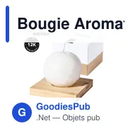 Bougie Aromatique personnalisable Windu avec logo pour entreprises - Miniature 1