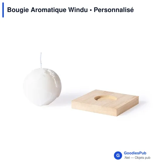 Bougie Aromatique personnalisable Windu avec logo pour entreprises - Image 4