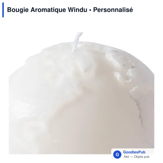 Bougie Aromatique personnalisable Windu avec logo pour entreprises - Image 5