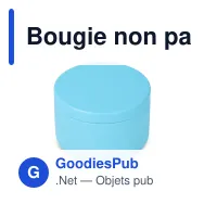Bougie non parfumée personnalisable en boîte recyclée avec logo - Asana - Miniature 2