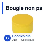 Bougie non parfumée personnalisable en boîte recyclée avec logo - Asana - Miniature 3