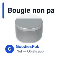 Bougie non parfumée personnalisable en boîte recyclée avec logo - Asana - Miniature 4