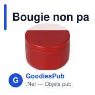 Bougie non parfumée personnalisable en boîte recyclée avec logo - Asana - Miniature 6