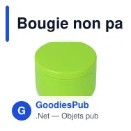 Bougie non parfumée personnalisable en boîte recyclée avec logo - Asana - Miniature 7