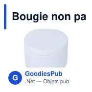 Bougie non parfumée personnalisable en boîte recyclée avec logo - Asana - Miniature 8