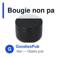 Bougie non parfumée personnalisable en boîte recyclée avec logo - Asana - Miniature 9