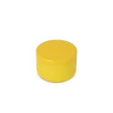 Variante Jaune - Bougie non parfumée personnalisable en boîte recyclée avec logo - Asana