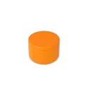 Variante Orange - Bougie non parfumée personnalisable en boîte recyclée avec logo - Asana