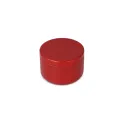 Variante Rouge - Bougie non parfumée personnalisable en boîte recyclée avec logo - Asana
