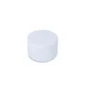 Variante Blanc - Bougie non parfumée personnalisable en boîte recyclée avec logo - Asana