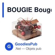 BOUGIE Bougeoir de Noël - Miniature 1