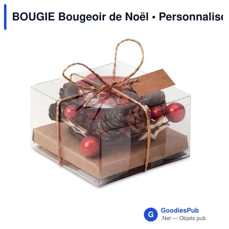 BOUGIE Bougeoir de Noël